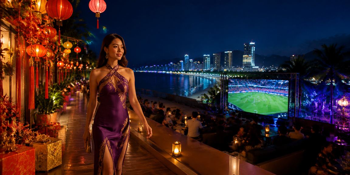 Người hâm mộ bóng đá đặt cược trực tuyến tại chợ đêm Nha Trang